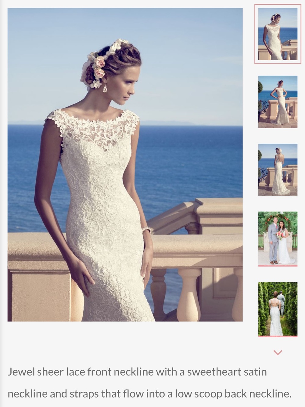 New Casablanca Bridal Wedding Dress, size 8